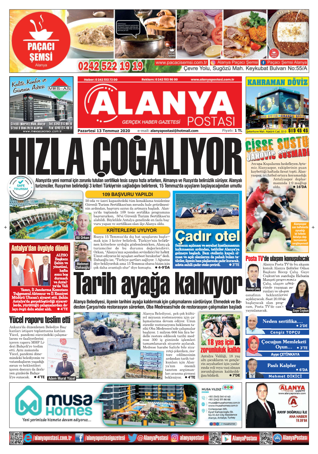 Alanya Postası 1 Renklimizanpaj 1