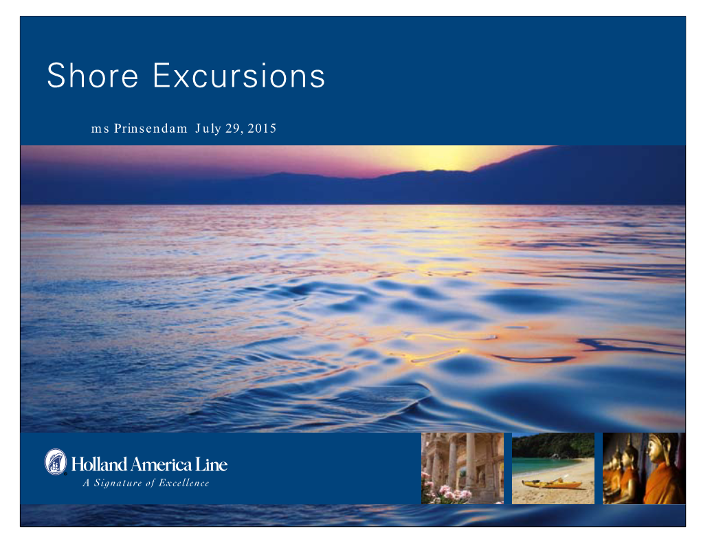 Shore Excursions