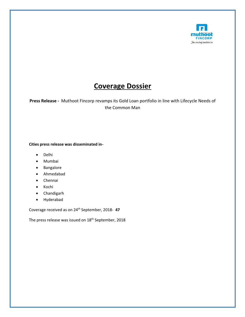 Coverage Dossier