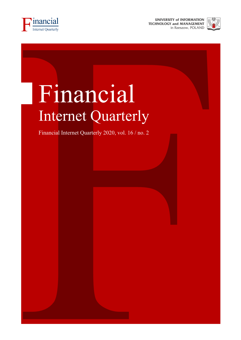 Ffinancial Internet Quarterly 2020, Vol