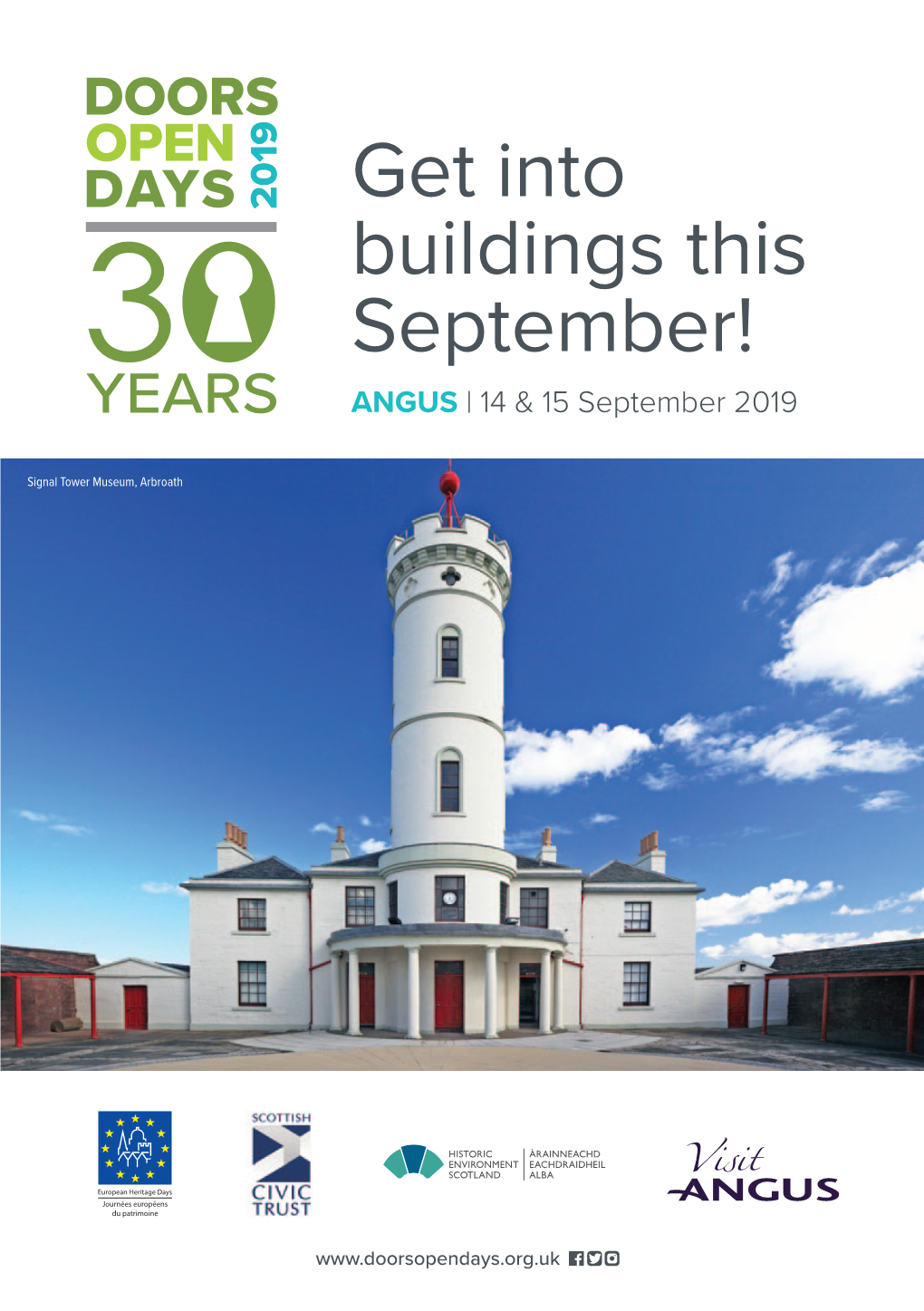 Get Into Buildings This September! YEARS ANGUS | 14 & 15 September 2019