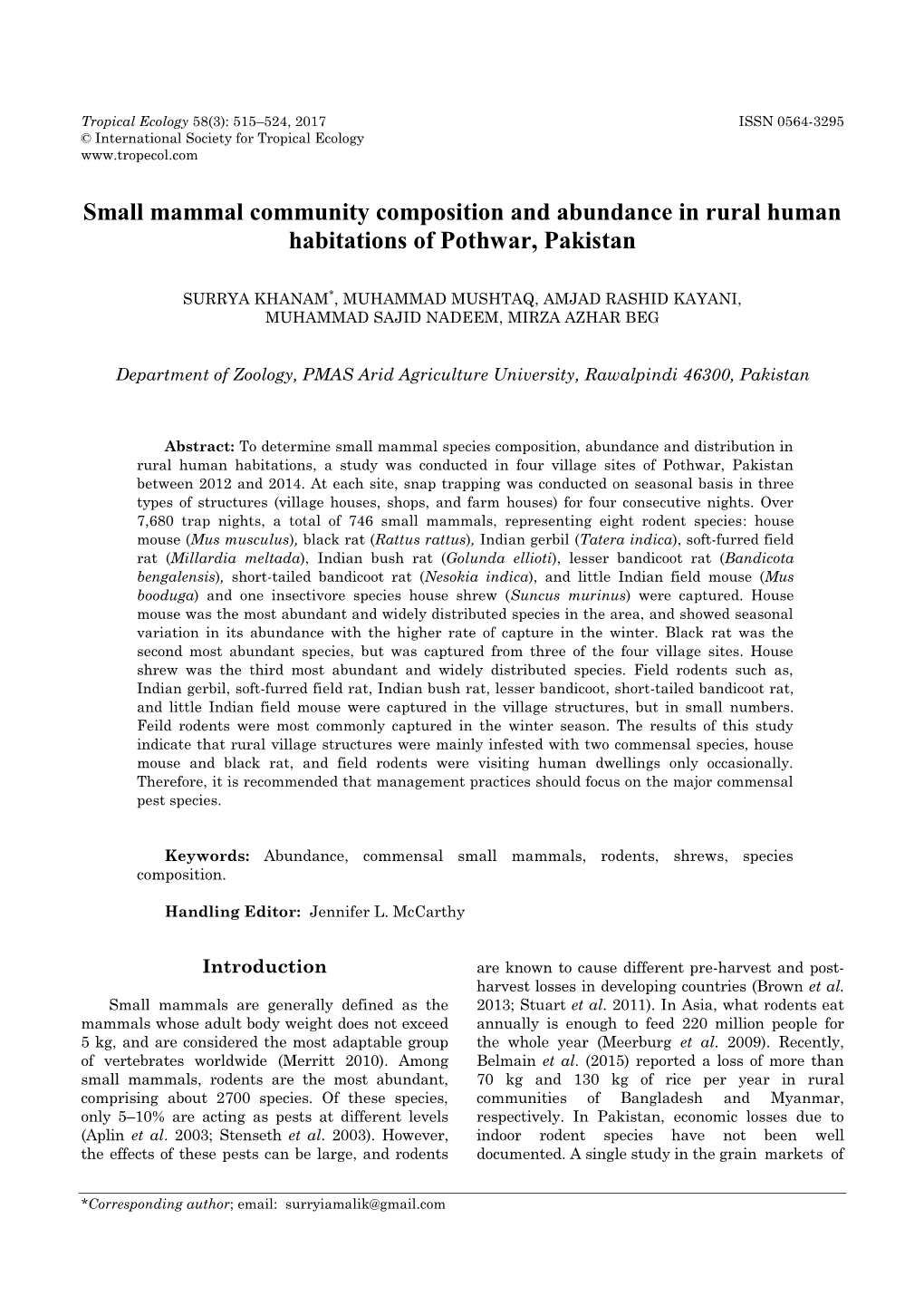 View and Narrative Synthesis of Rashid, K