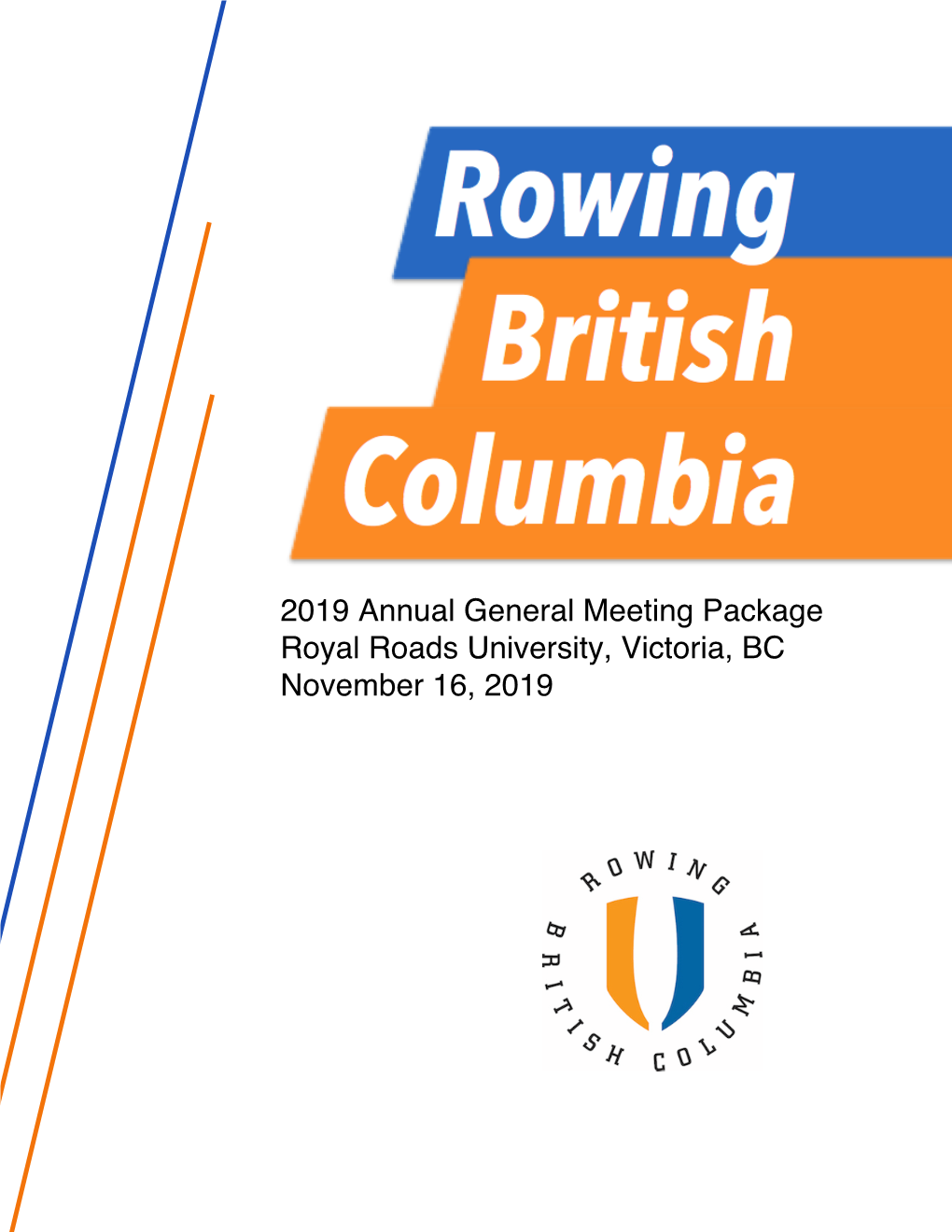 2019 Rowing BC AGM Package