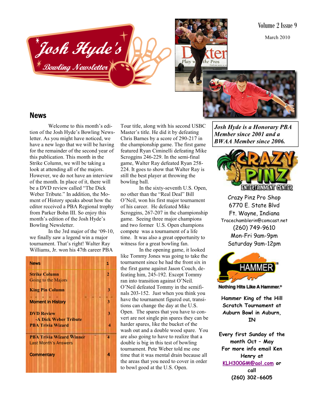 March Newsletter