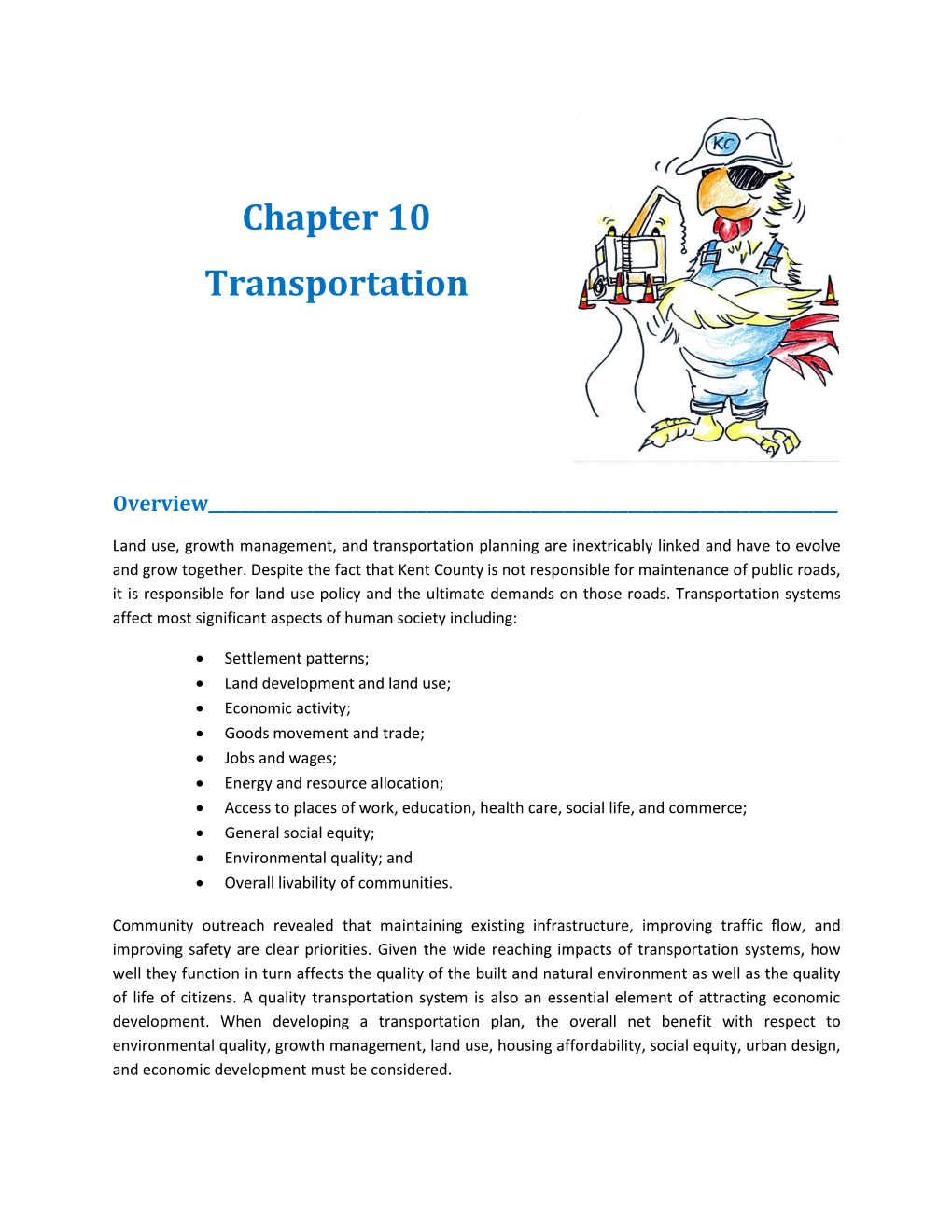 Chapter 10 Transportation