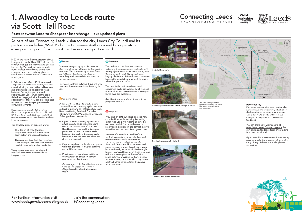 1. Alwoodley to Leeds Route Via Scott Hall Road