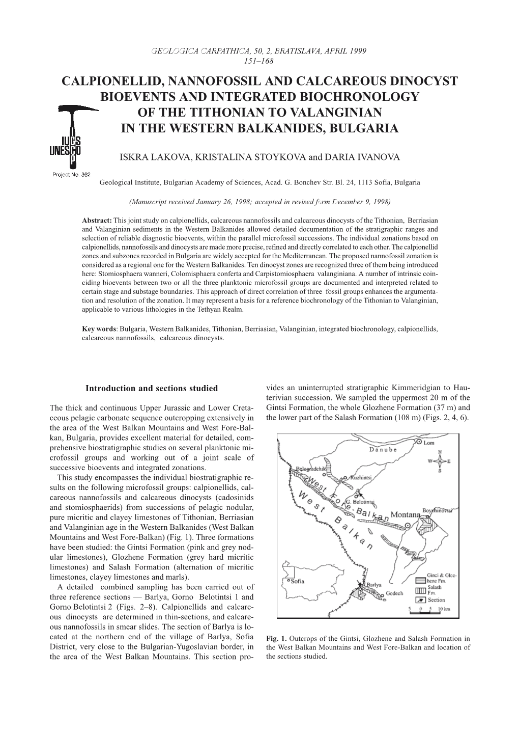 Calpionellid, Nanno.Ossil and Calcareous Dinocyst