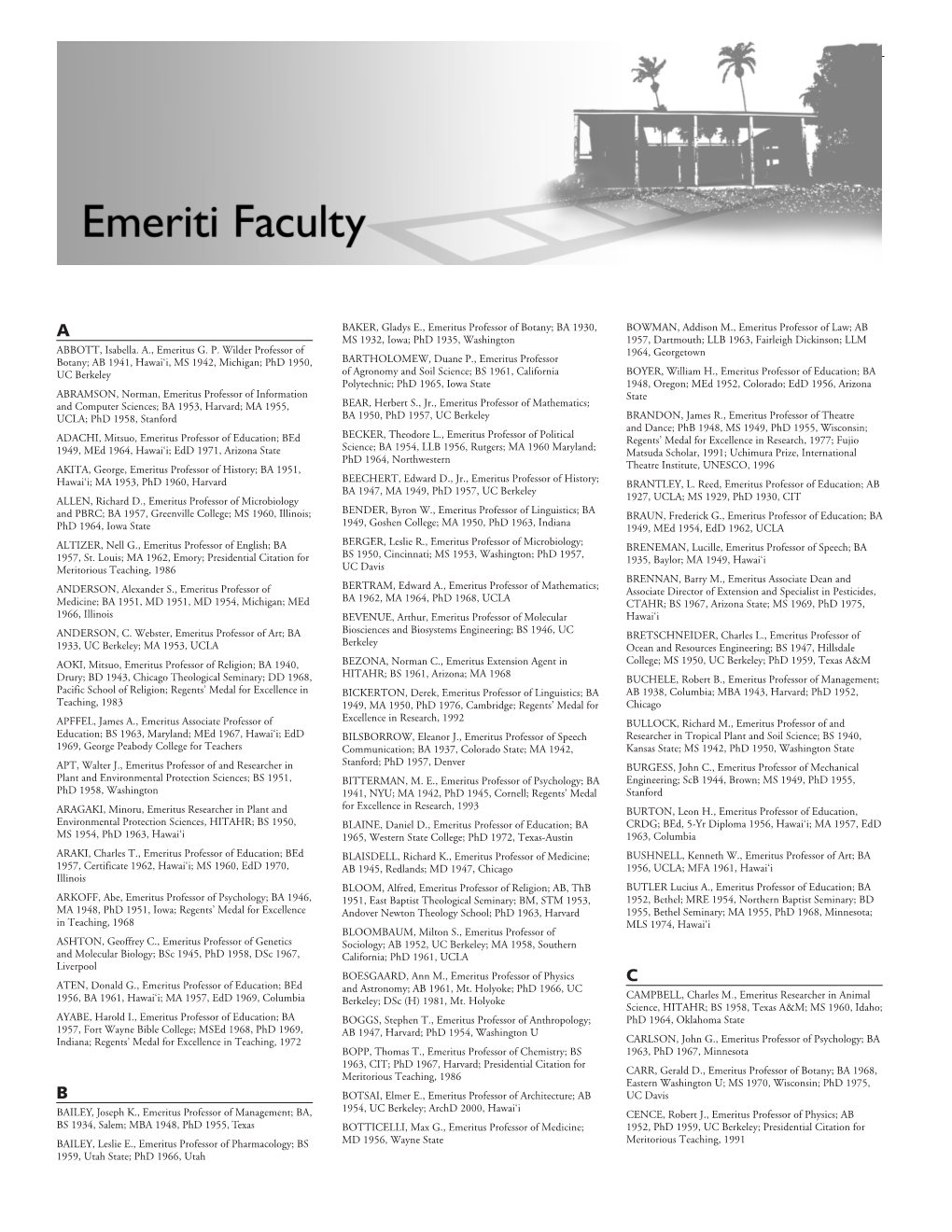 544 Emeriti Faculty