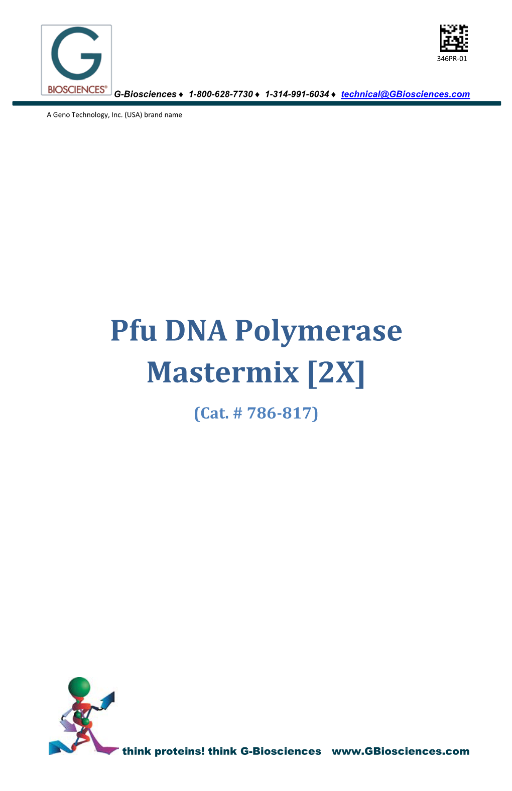 Pfu DNA Polymerase Mastermix [2X] (Cat