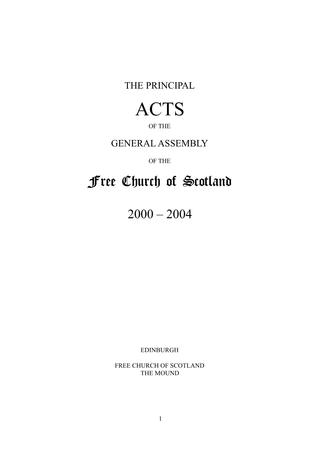 Acts 2000-2004