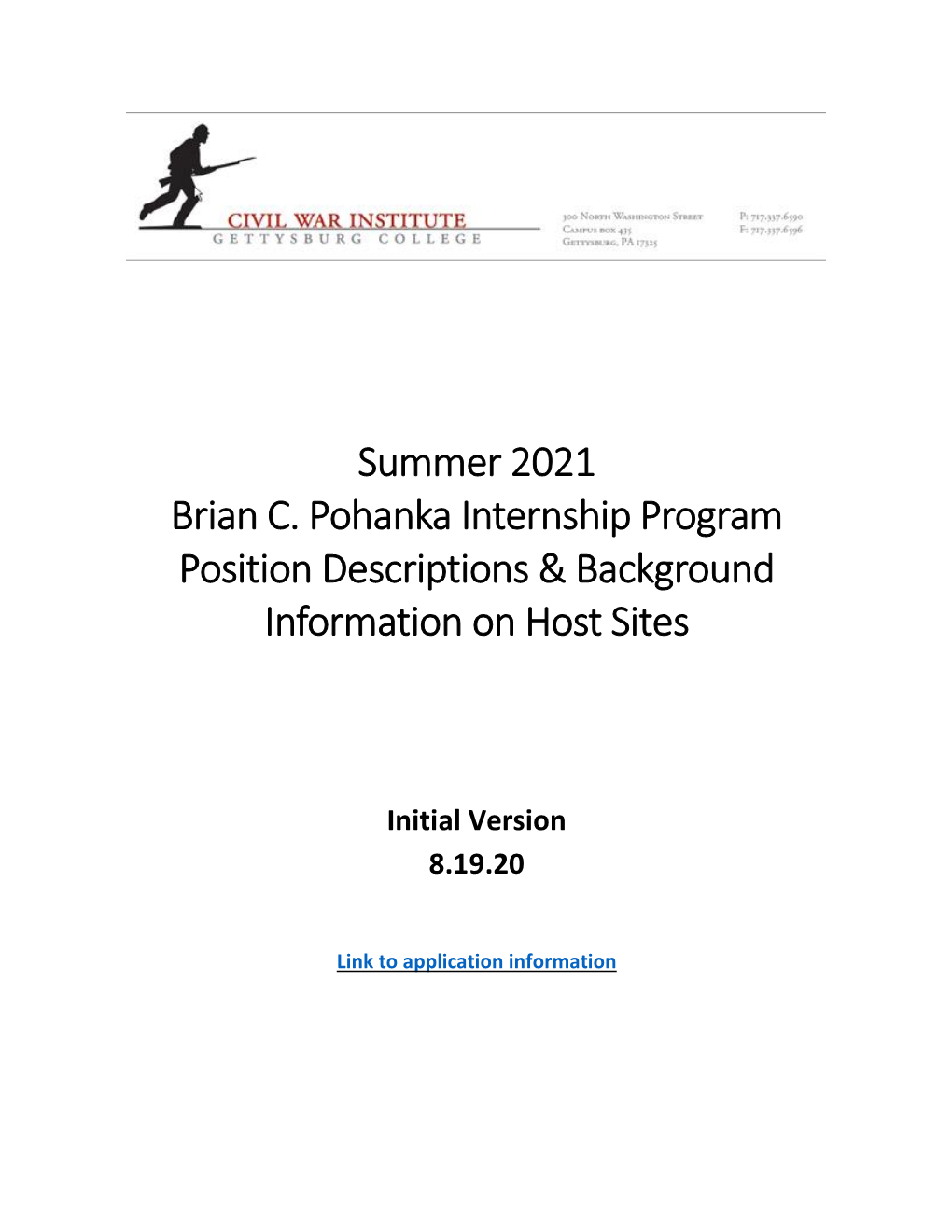 Pohanka Position Description Packet