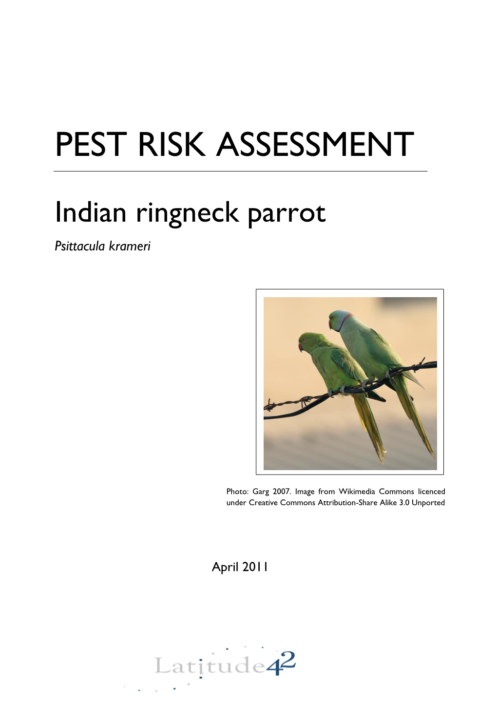 Pest Risk Assessment