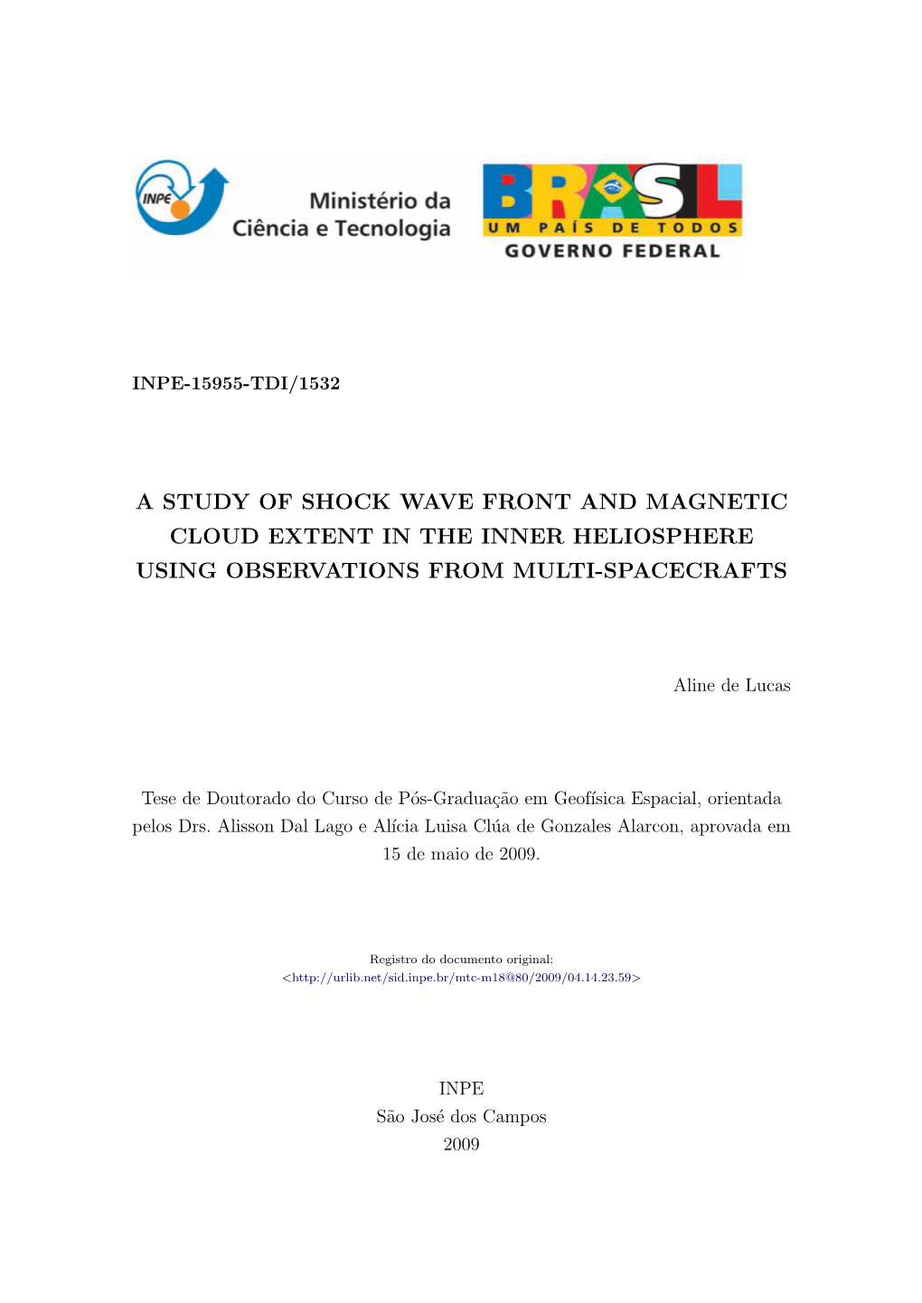 A Study of Shock Wave Front's and Magnetic Cloud's