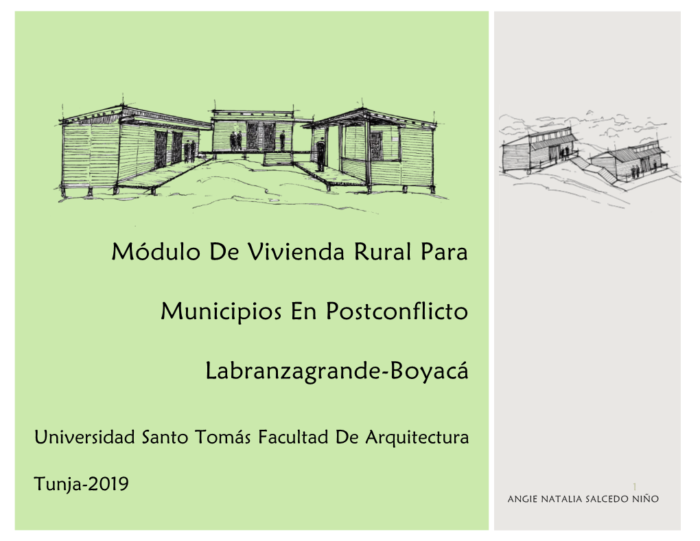 Módulo De Vivienda Rural Para Municipios En Postconflicto