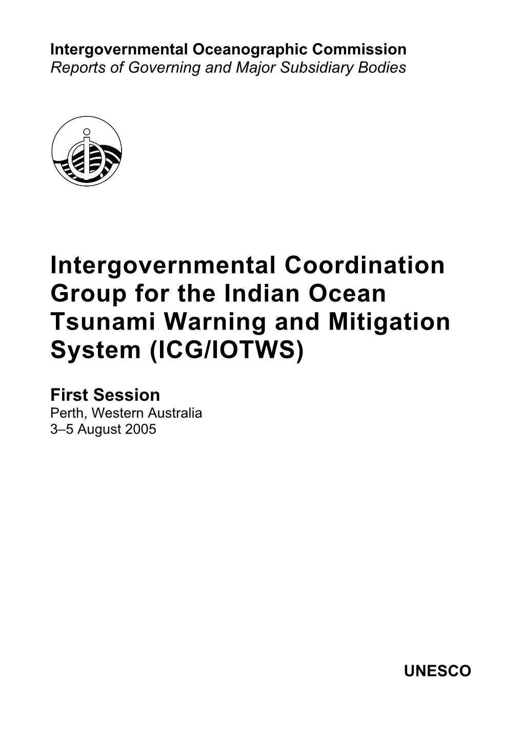 Intergovernmental Coordination Group for the Indian Ocean Tsunami Warning and Mitigation System (ICG/IOTWS)