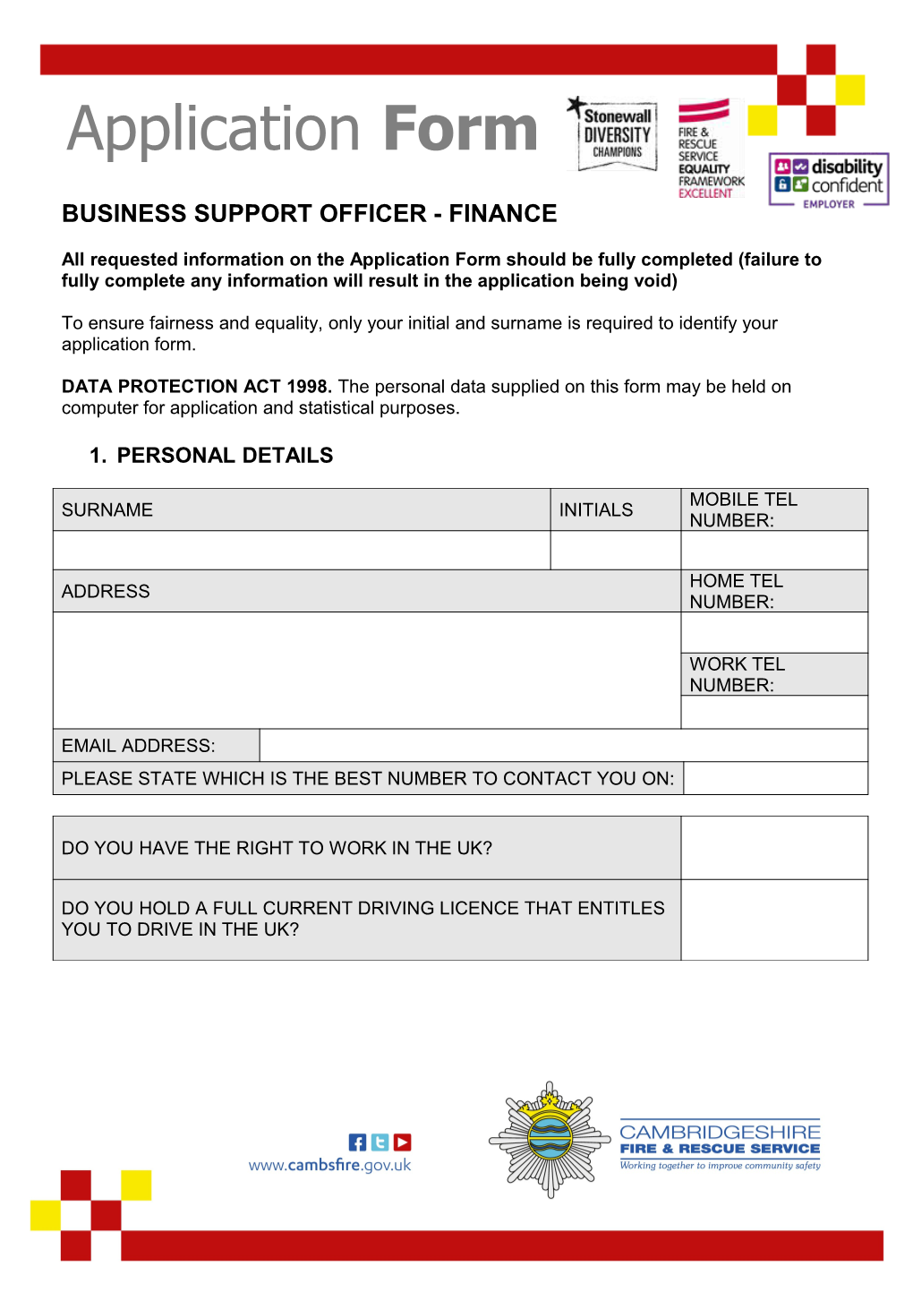 Business Support Officer - Finance
