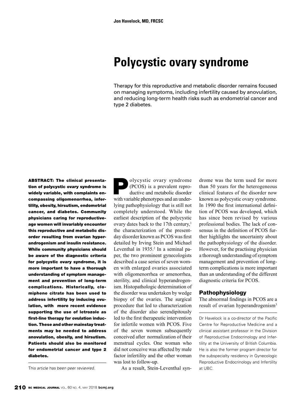 Polycystic Ovary Syndrome