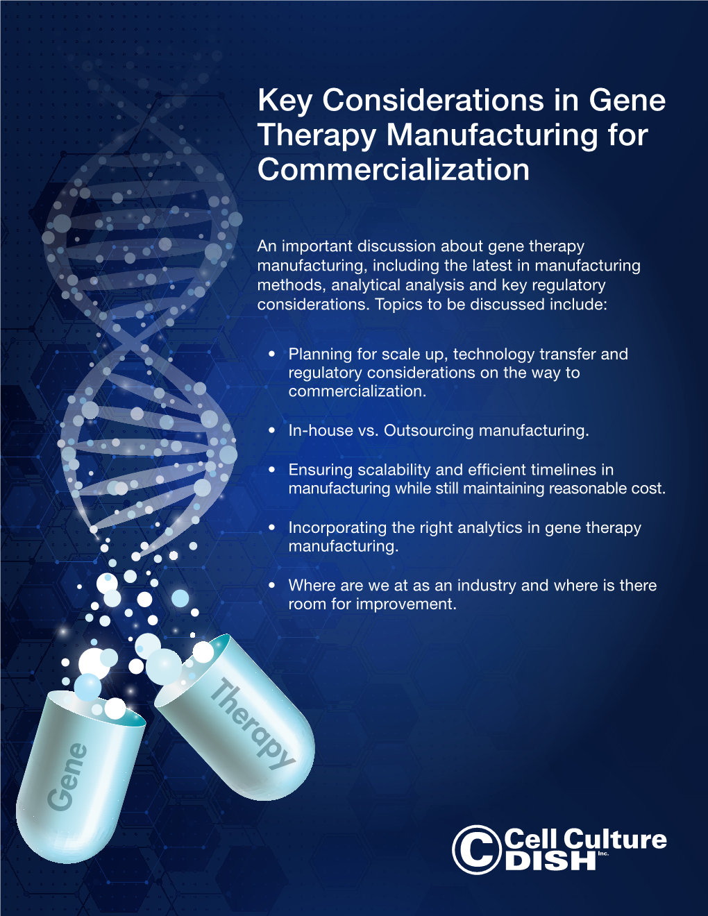 Key Considerations in Gene Therapy Manufacturing for Commercialization