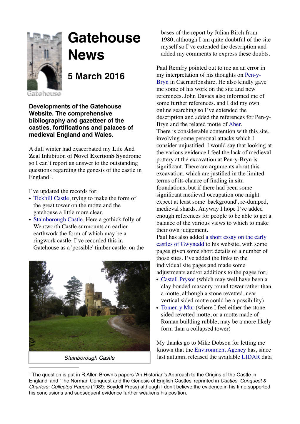 Gatehouse News