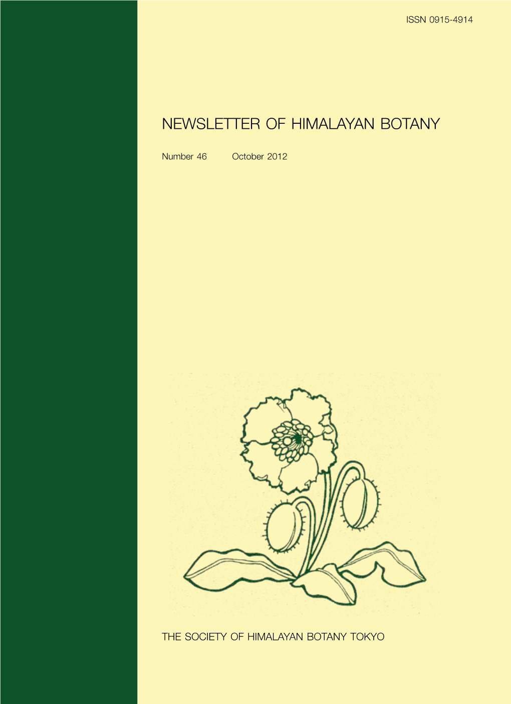 NEWSLETTER of HIMALAYAN BOTANY Number 46 October 2012