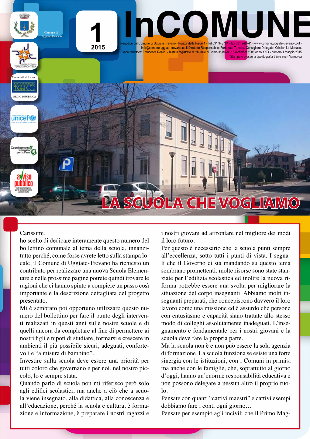 Salasala Consigliareconsigliarestampato Presso La Tipolitografia 2Erre Snc - Valmorea Comunità Di Lavoro Sala Consigliare