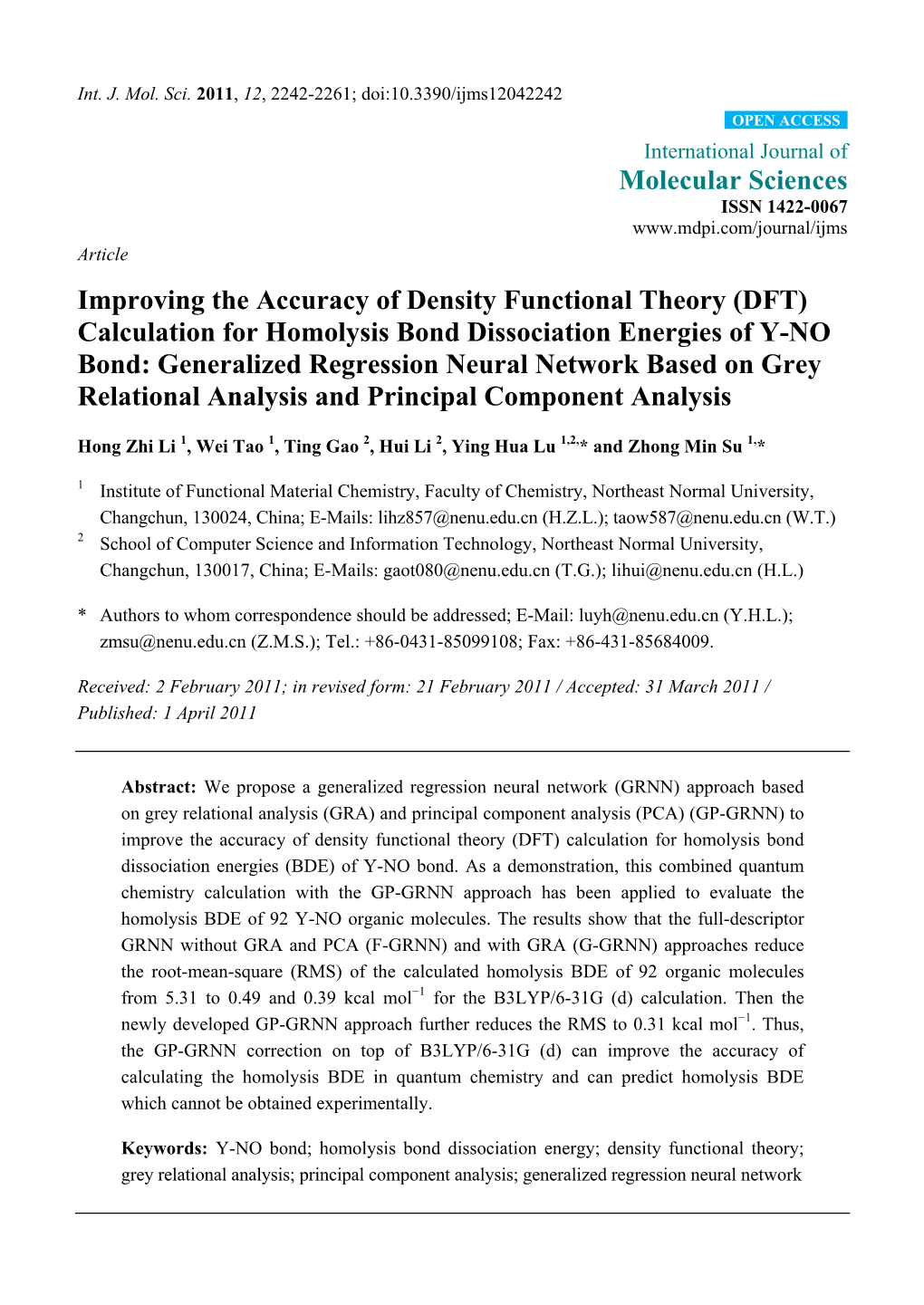 Improving the Accuracy of Density Functional Theory (DFT