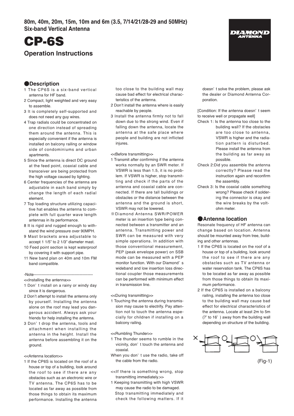 Diamond CP6S Manual.Pdf