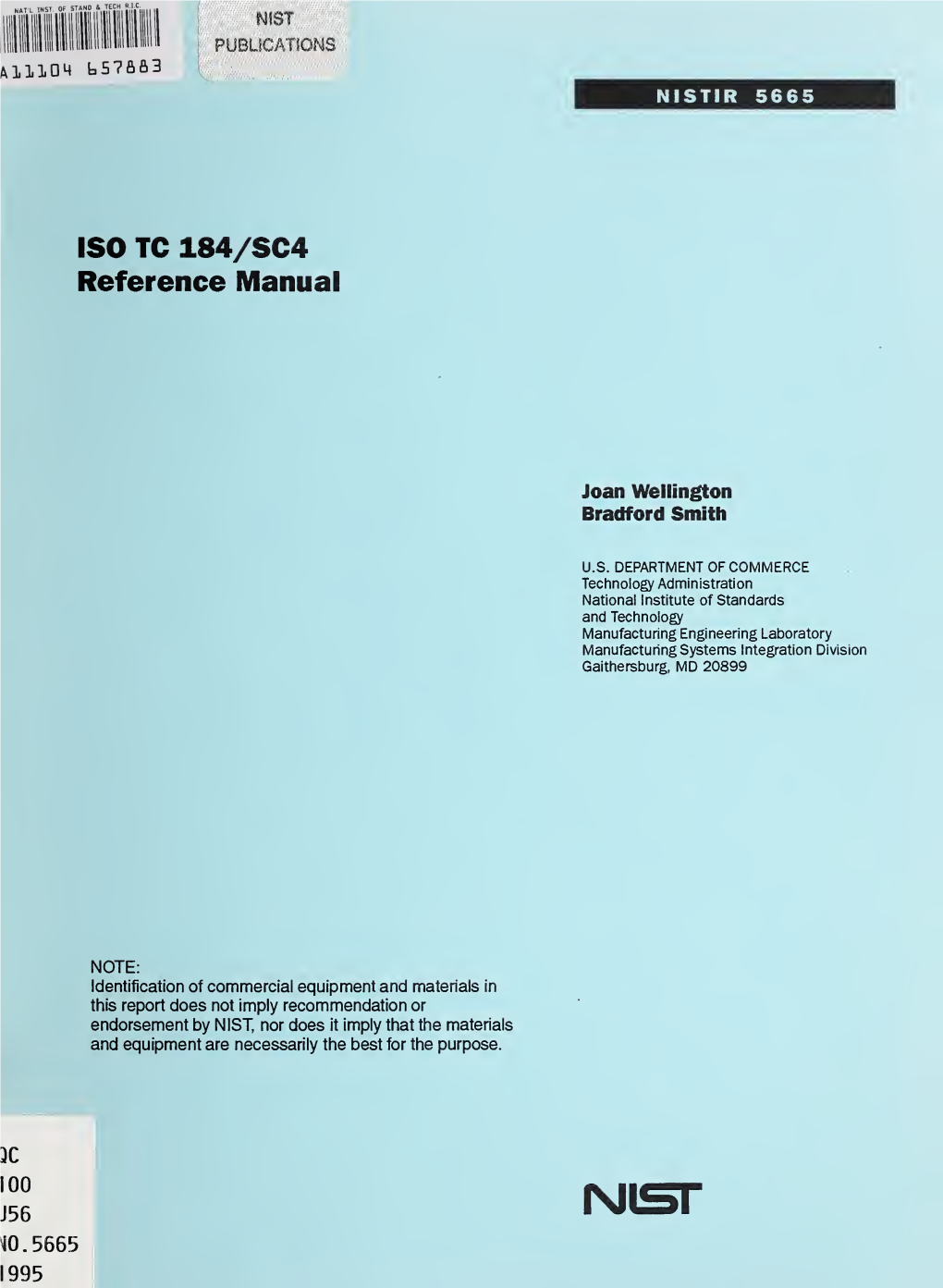 ISO TC 184/SC4 Reference Manual