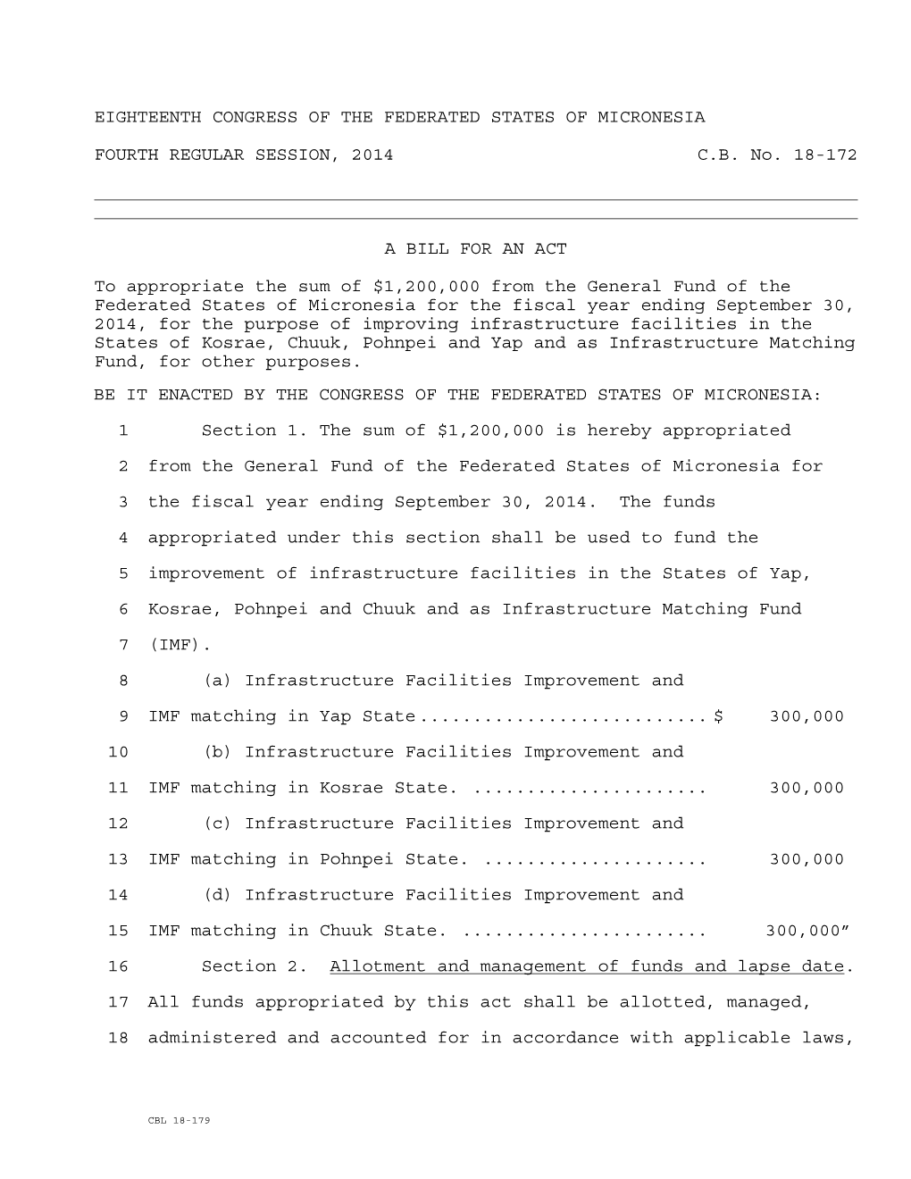 Eighteenth Congress of the Federated States of Micronesia