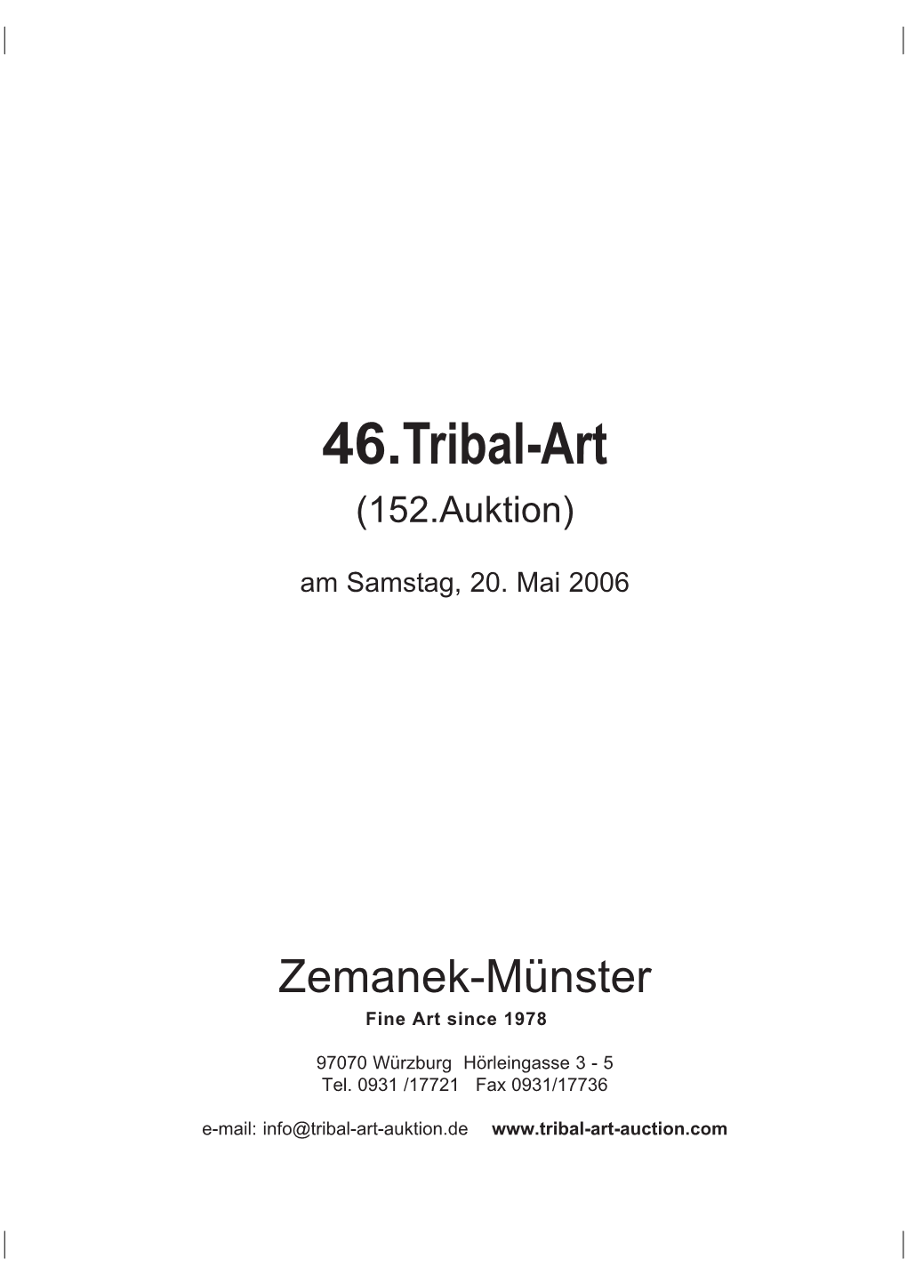 46.Tribal-Art (152.Auktion)