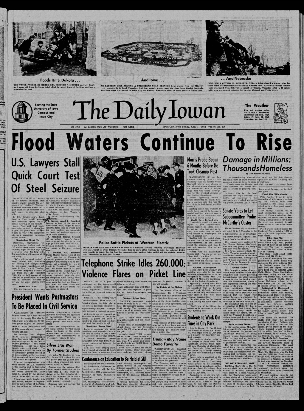 Daily Iowan (Iowa City, Iowa), 1952-04-11