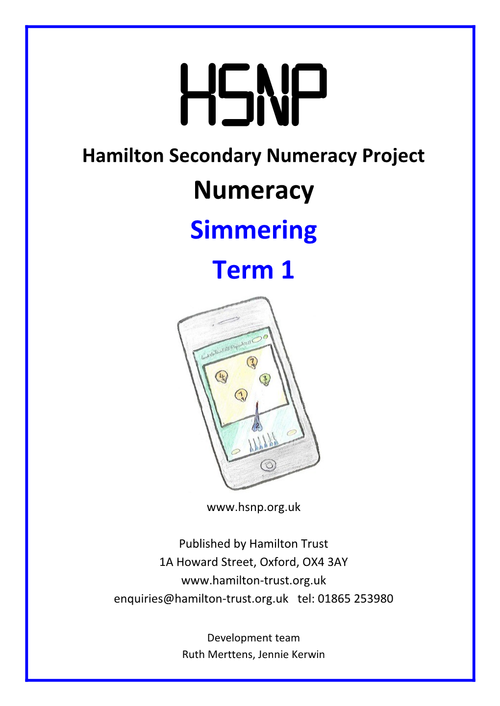 Structure of HSNP Numeracy - Four Levels of Proficiency s1