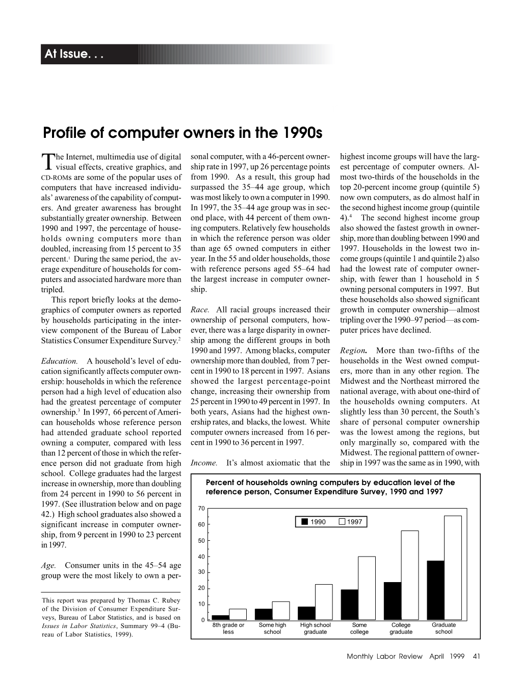 Profile of Computer Owners in the 1990S