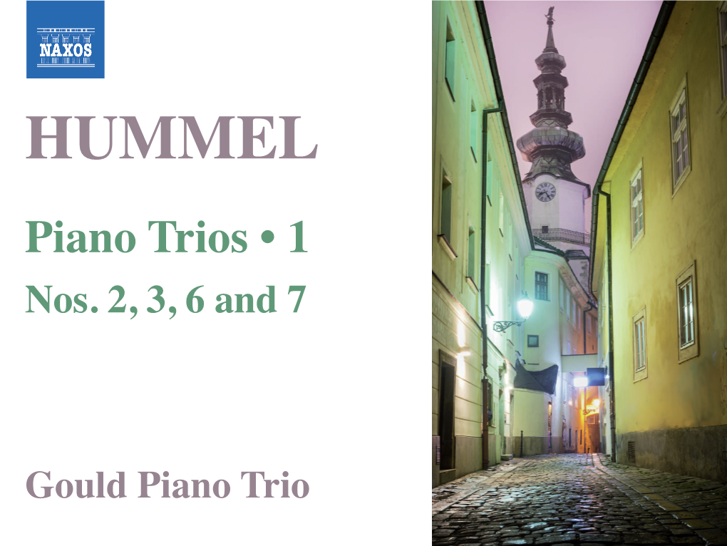 Johann Nepomuk Hummel (1778-1837) Piano Trios • 1: Nos