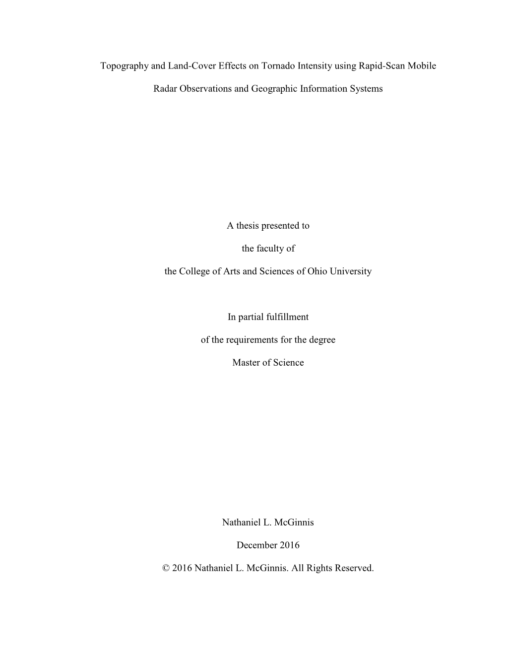 Topography and Land-Cover Effects on Tornado Intensity Using Rapid-Scan Mobile