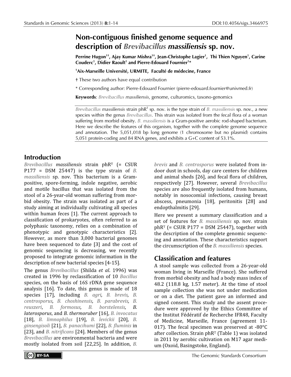 Brevibacillus Massiliensis Sp. Nov