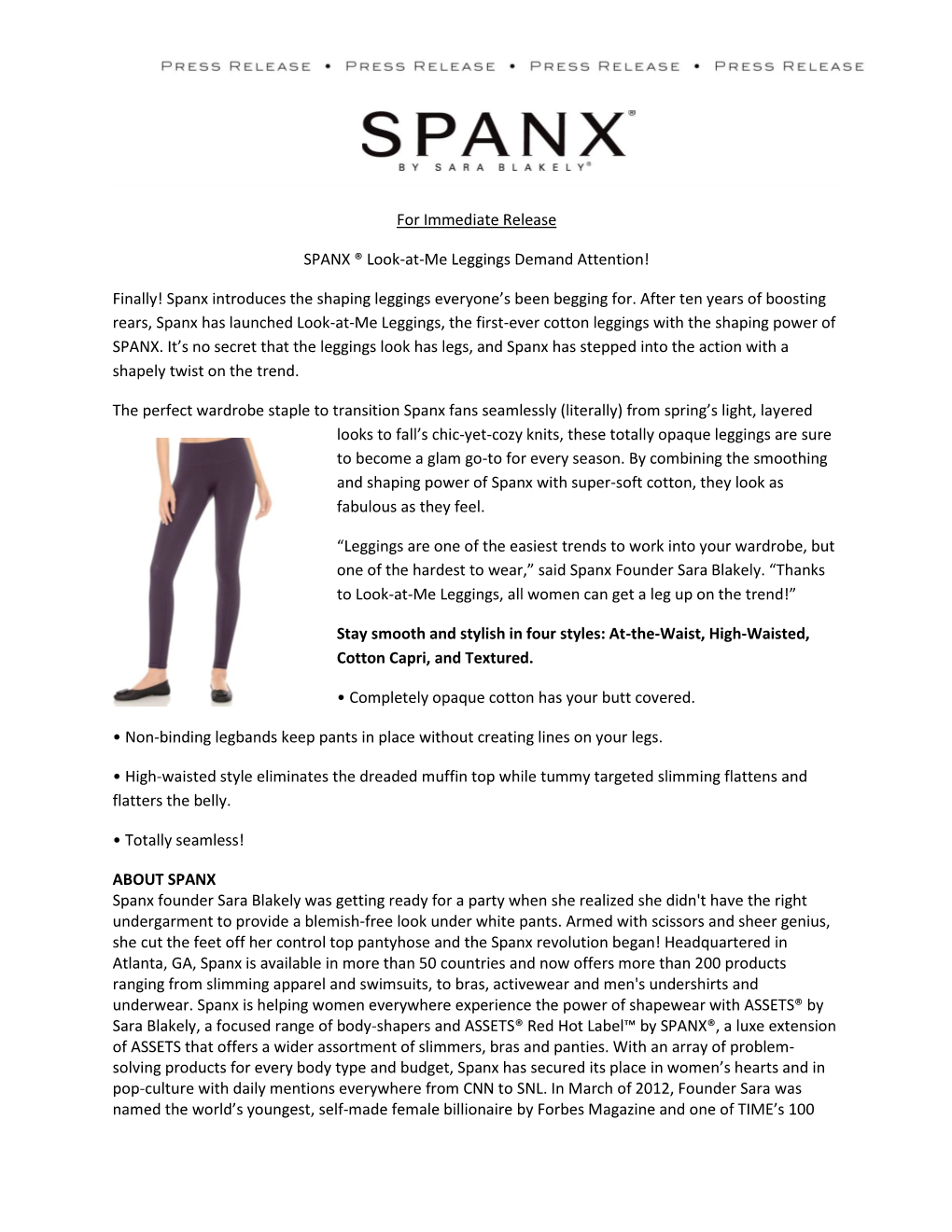 Spanx Introduces the Shaping Leggings Everyone's