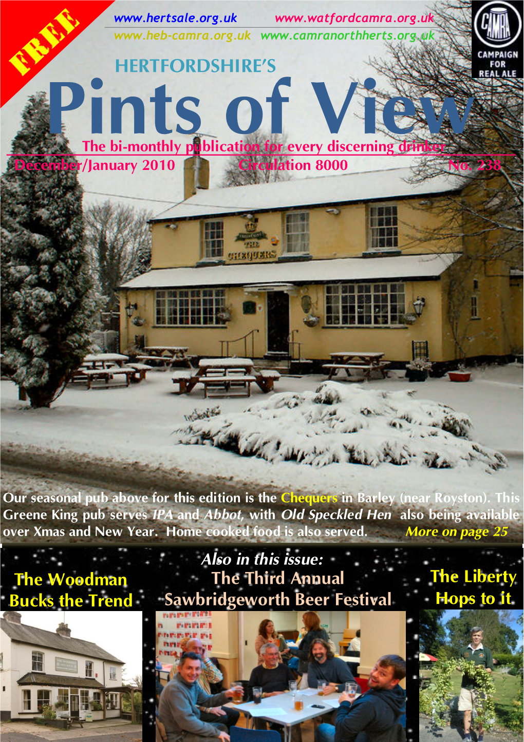 Pints of View the Bi -Monthly Publication for Every Discerning Drinker December/January 2010 Circulation 8000 No