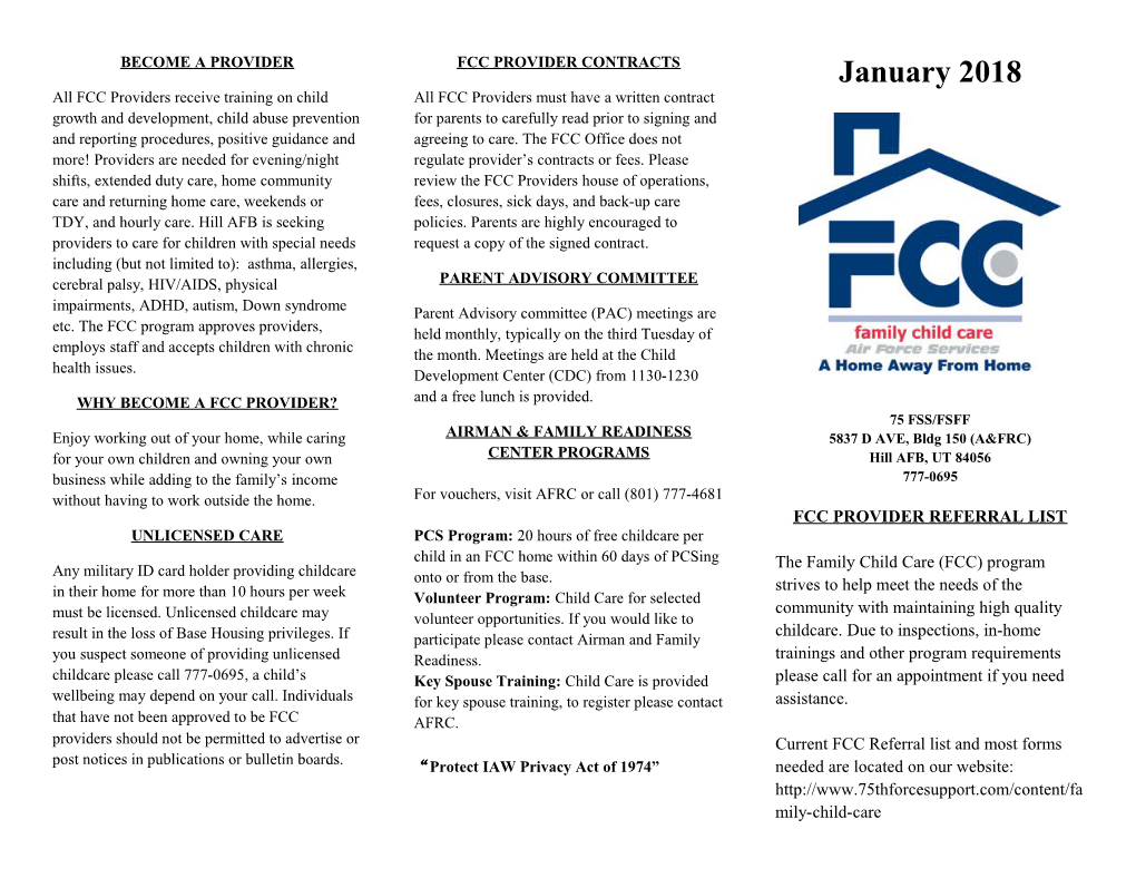 Why Become a Fcc Provider?