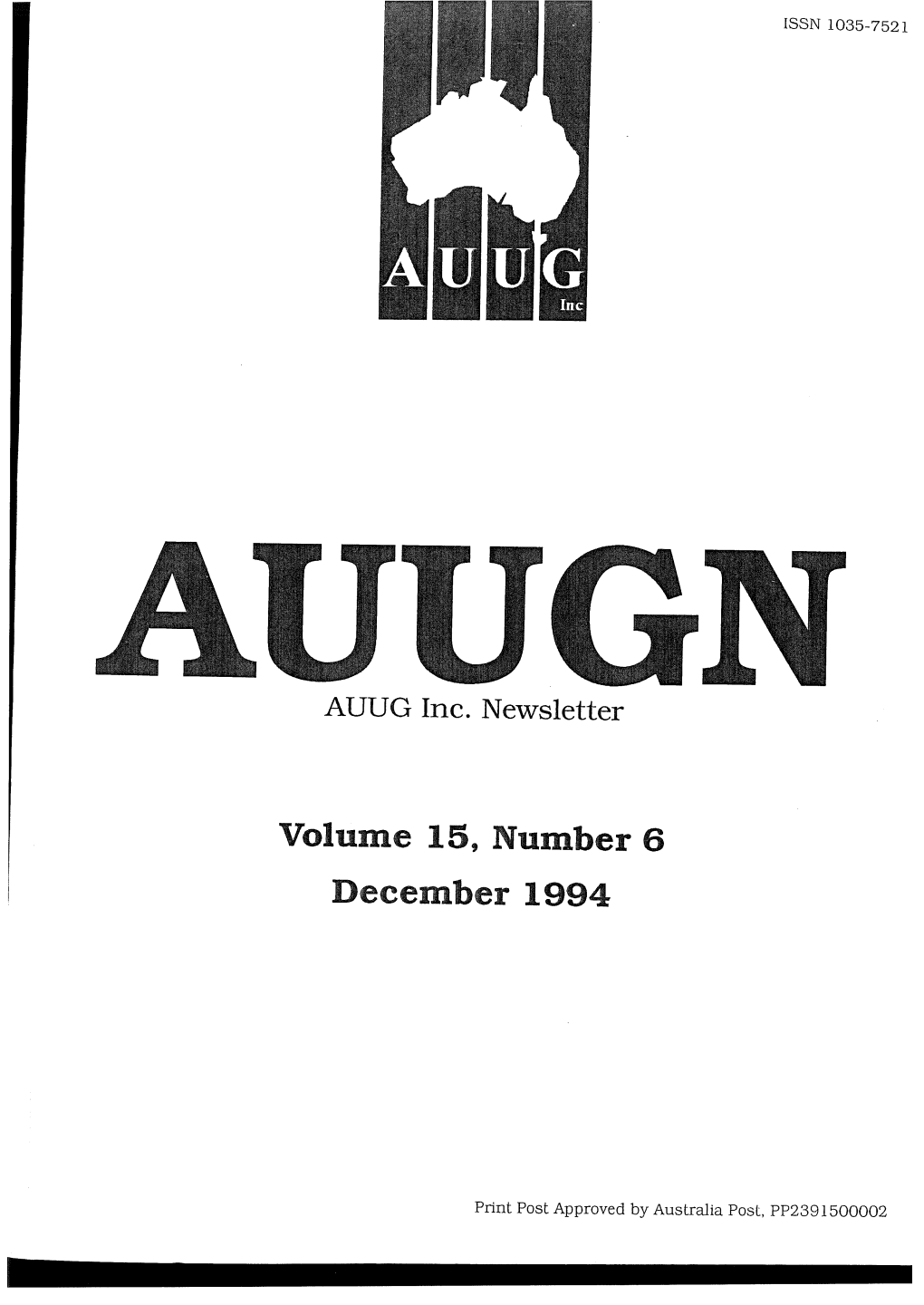 Volume 15, Number December 1994