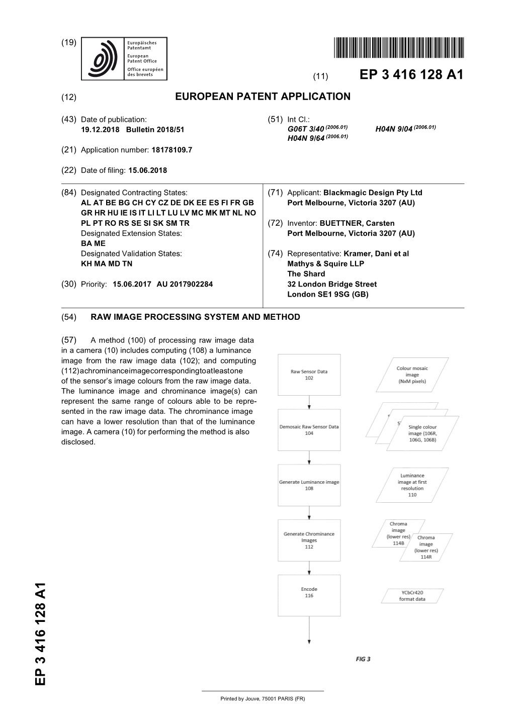 Raw Image Processing System and Method