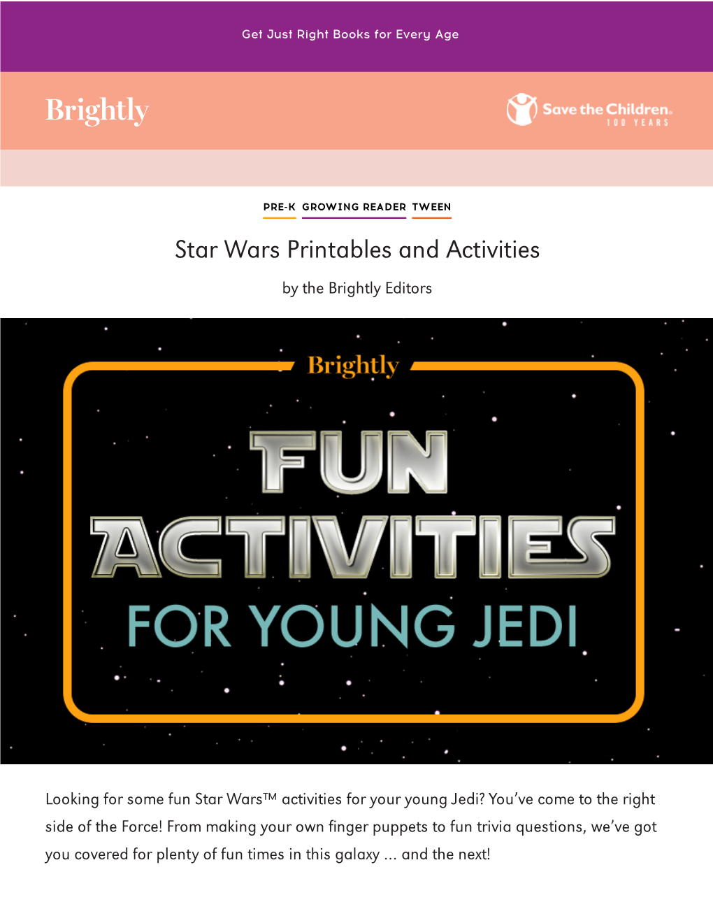 Star Wars Printables and Activities