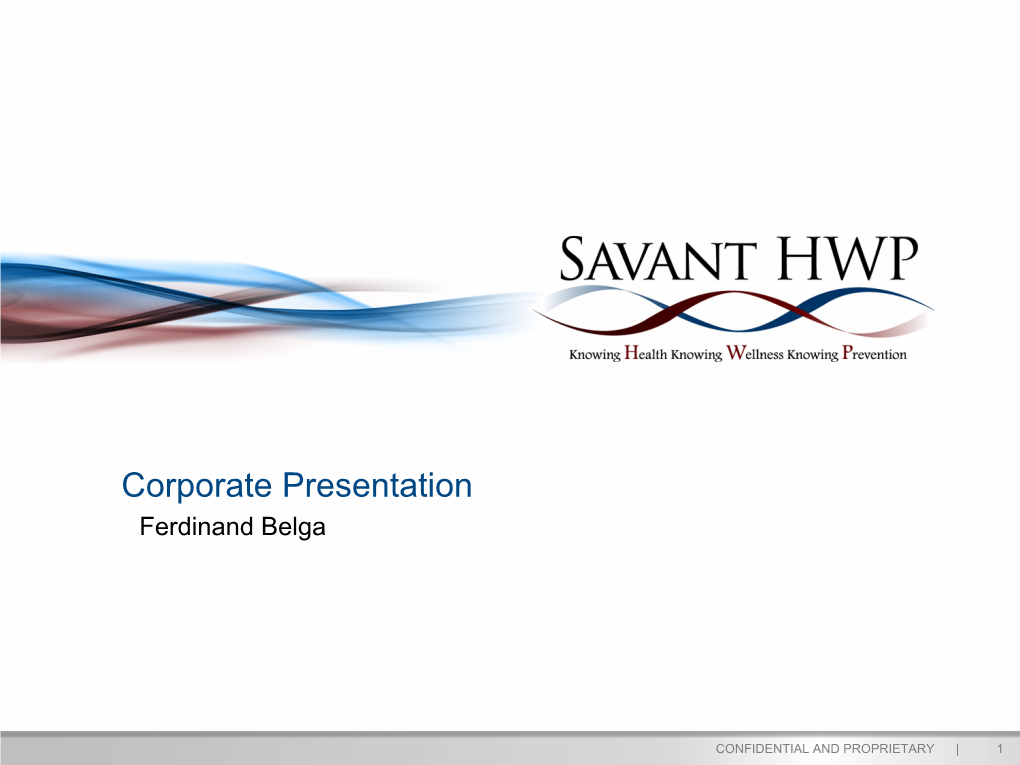 Savant HWP • Privately Held Biopharmaceutical Focused on Developing Novel Treatments for Rare Diseases and Addiction Disorders