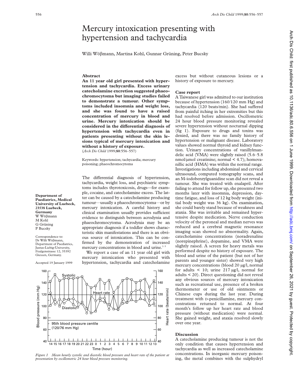 Mercury Intoxication Presenting with Hypertension and Tachycardia 557