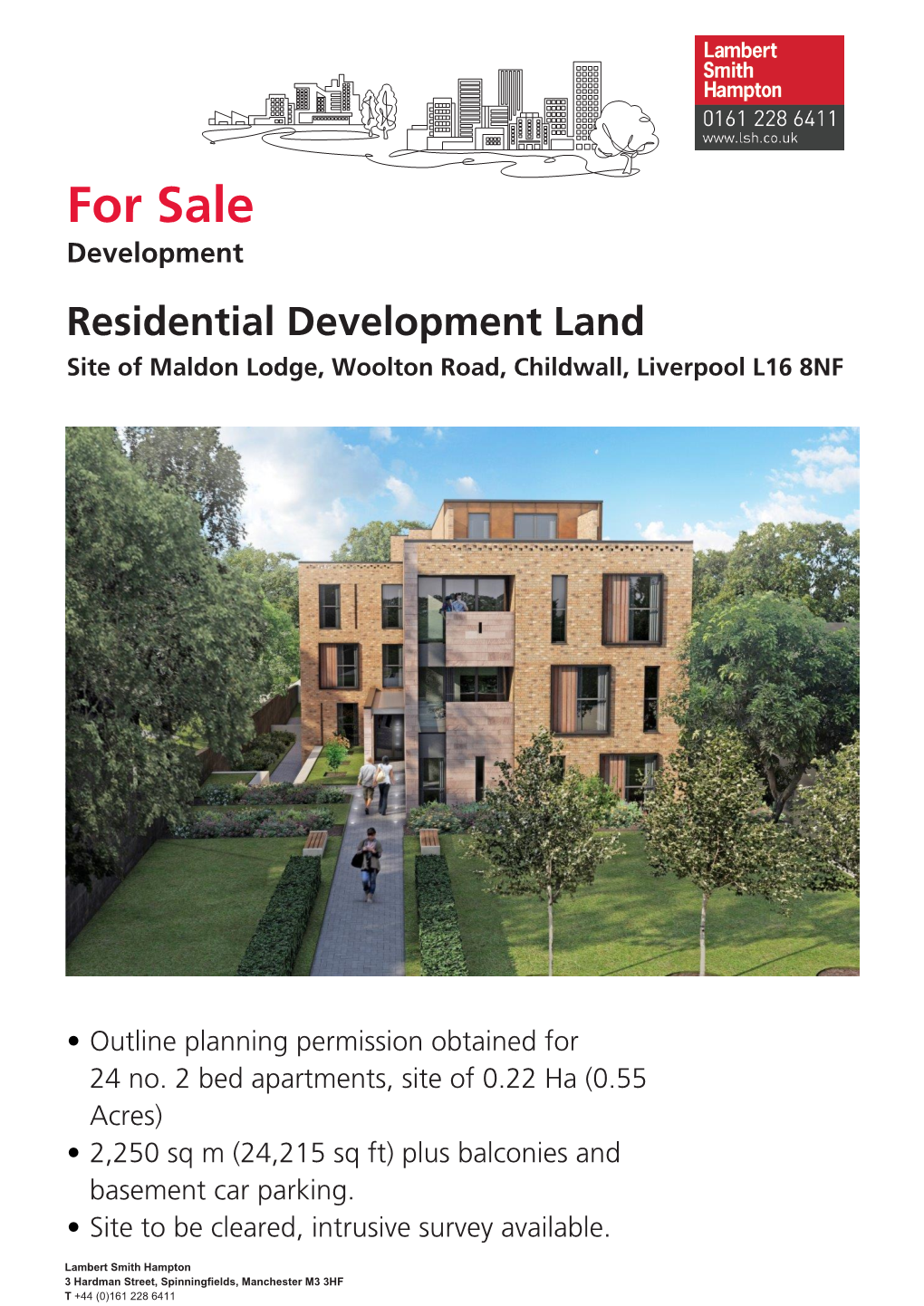 For Sale,Site of Maldon Lodge, Woolton Road, Childwall, Liverpool