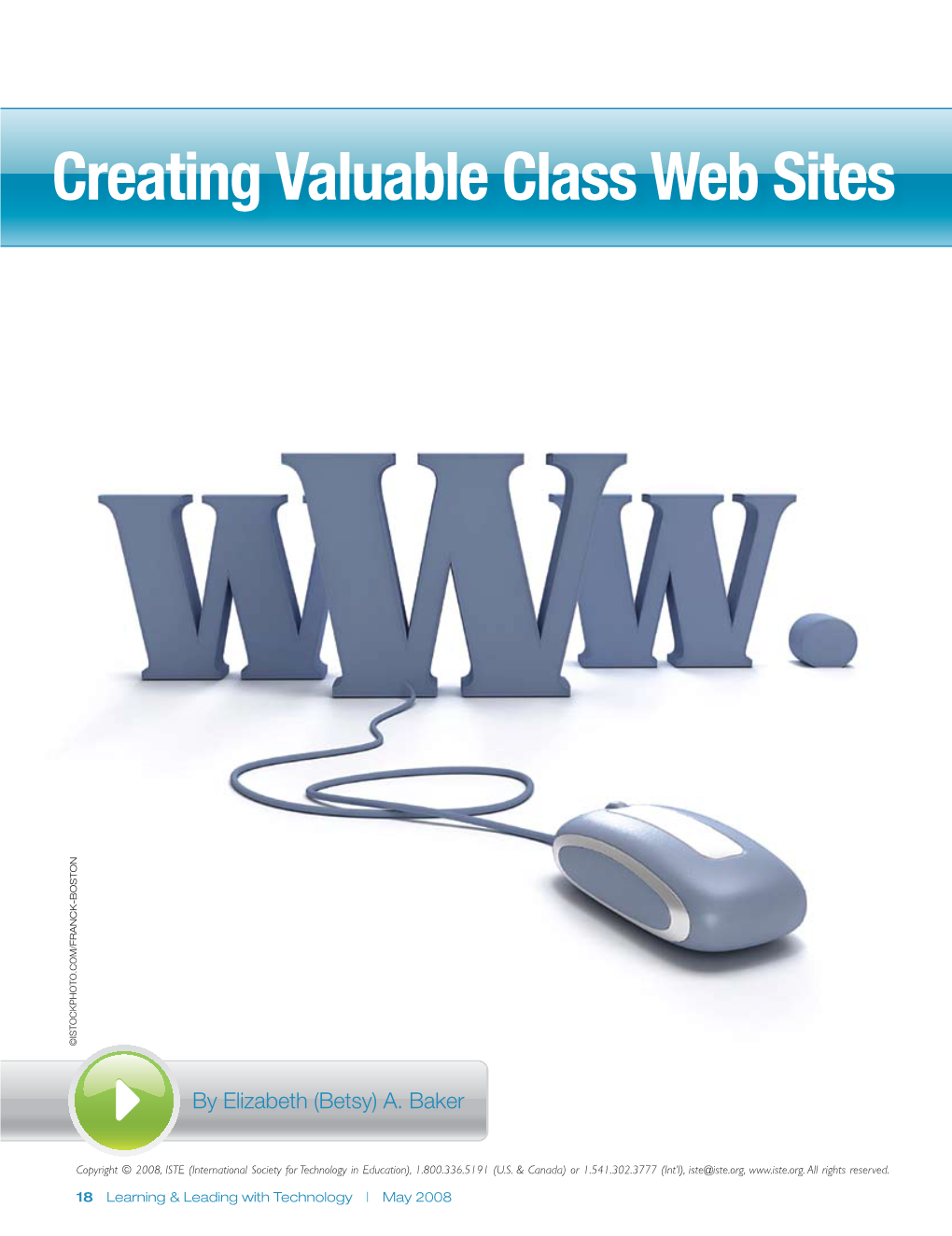 Creating Valuable Class Web Sites