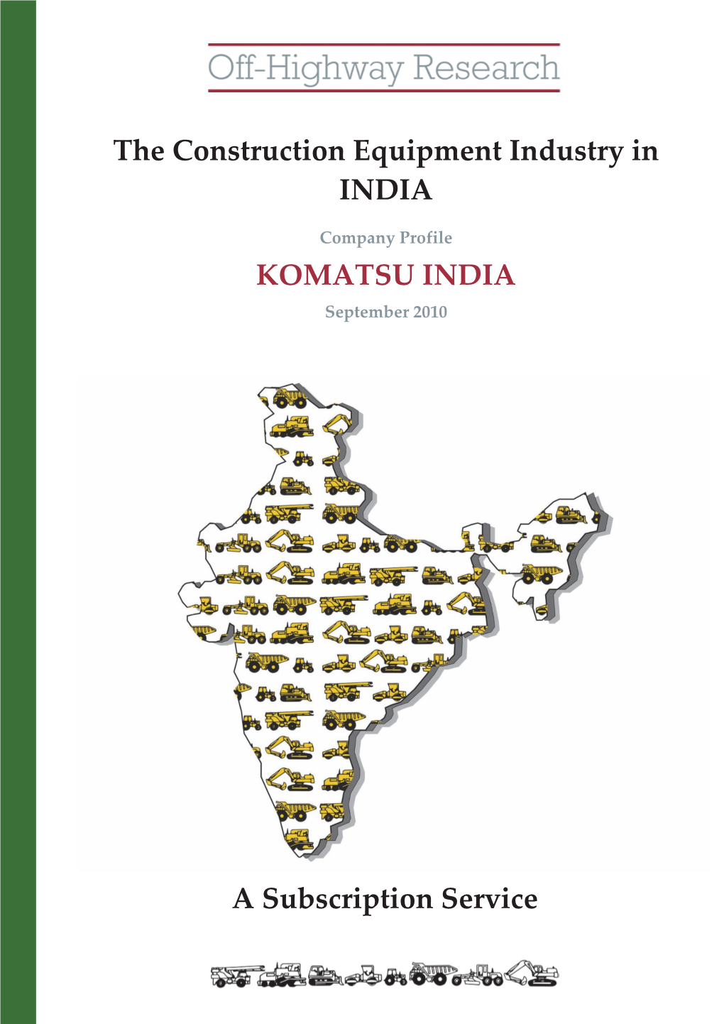 Company Profile KOMATSU INDIA