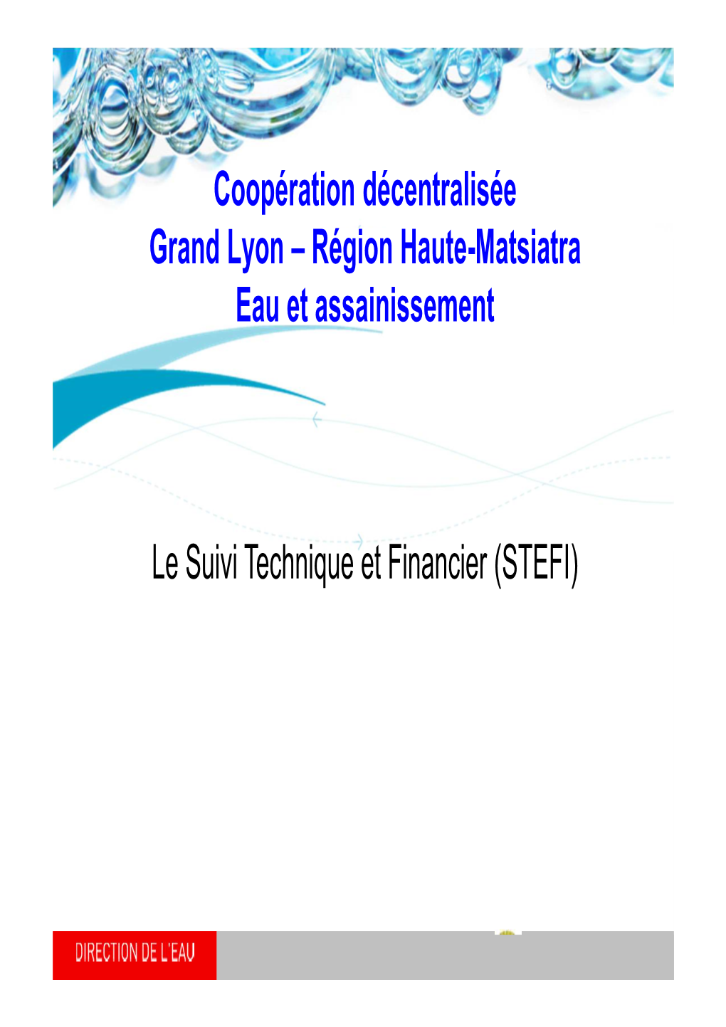 Présentation PCDEA Et STEFI