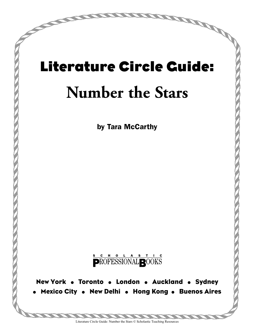 Literature Circle Guide – Number the Stars