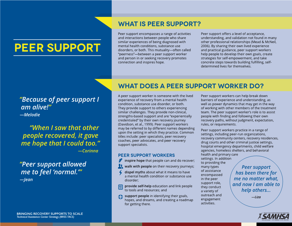 Peer Support?